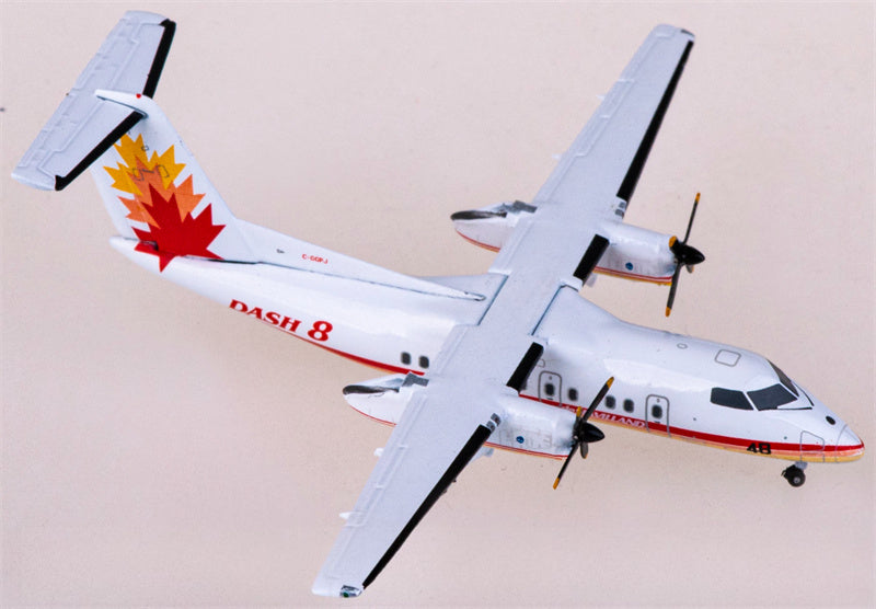 JC Wings De Havilland Canada for Bombardier for Dash 8 Q100 C-GGPJ 1:400 Airplane Pre-built  Airliner Model Display