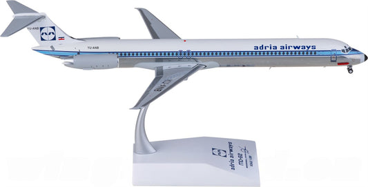 JC Wings Adria airways for McDonnell Douglas MD-82 YU-ANB 1:200 Airplane Pre-built Airliner Model Display