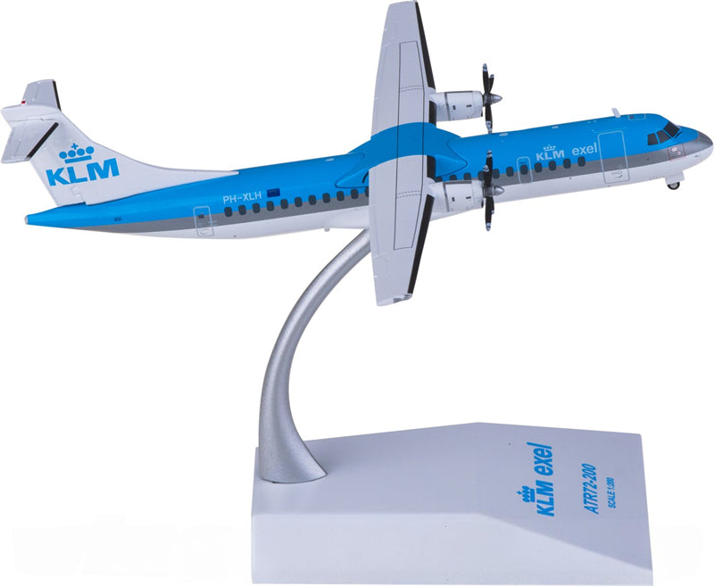 JC Wings KLM for ATR-72-200 PH-XLH 1:200 Airplane Pre-built Airliner Model Display