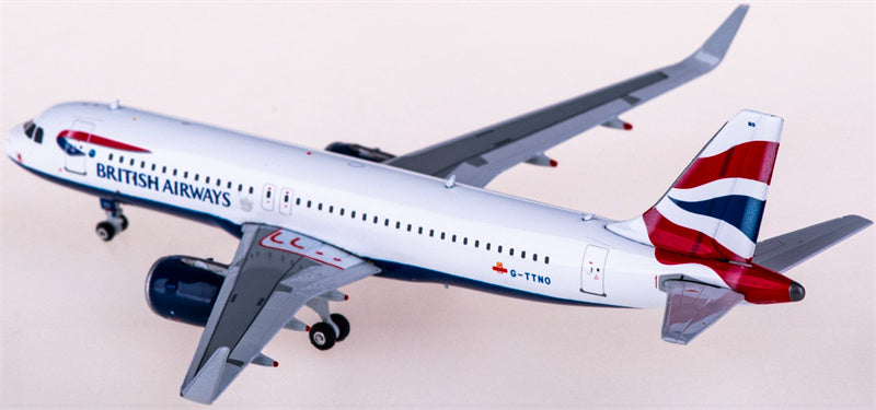 Phoenix British Airways for Airbus A320neo G-TTNO 1:400 Airplane Pre-built  Airliner Model Display
