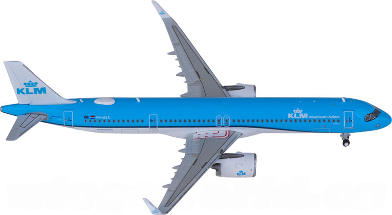 Geminijets KLM for Airbus A321neo PH-AXA 1:400 Airplane Pre-built Airliner Model Display