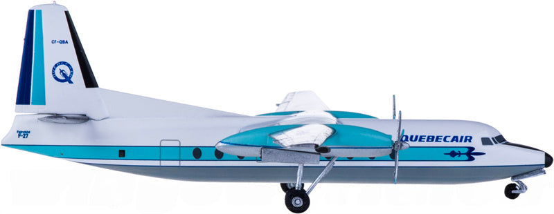 AeroClassics Quebecair for Fairchild F-27 CF-QBA 1:200 Aircraft Pre-built  Airliner Model Display