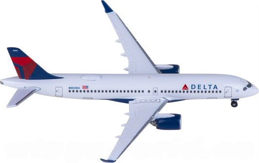 Herpa Delta Air Lines for Airbus A220-300 N302DU 1:500 Airplane Pre-built Airliner Model Display