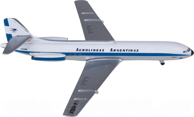 AeroClassics Aerolineas Argentinas for Sud Aviation SE 210 LV-HGX 1:400 Airplane Pre-built  Airliner Model Display