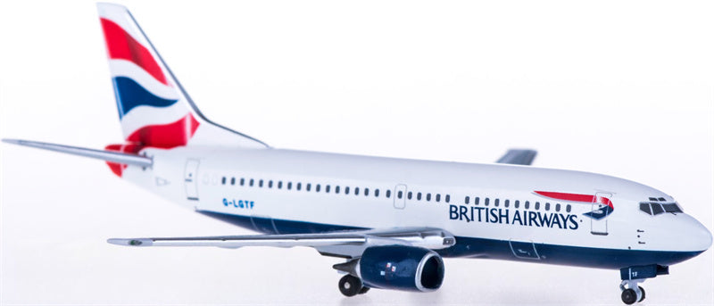 AeroClassics British Airways for Boeing 737-300 G-LGTF 1:400 Airplane Pre-built  Airliner Model Display