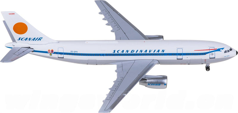 AeroClassics Scanair for Airbus A300B4 SE-DFK 1:400 Airplane Pre-built  Airliner Model Display