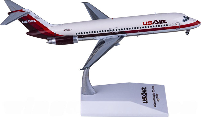 JC Wings US Air for McDonnell Douglas DC-9-30 N933VJ 1:200 Airplane Pre-built  Airliner Model Display