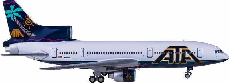 NG Models ATA Airlines for Lockheed L-1011-500 N161AT 1:400  Aircraft Pre-built  Airliner Model Display
