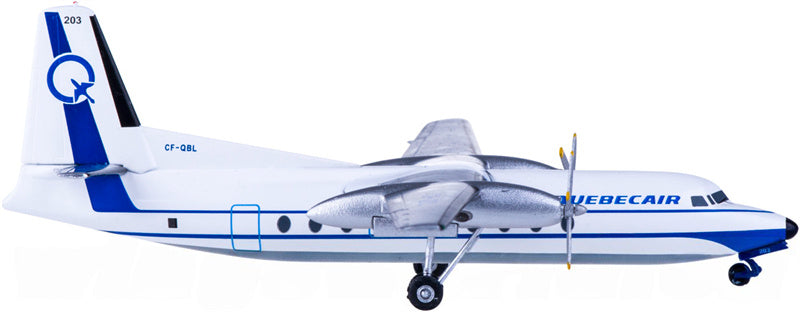 AeroClassics Quebecair for Fokker F-27 CF-QBL 1:200 Aircraft Pre-built  Airliner Model Display