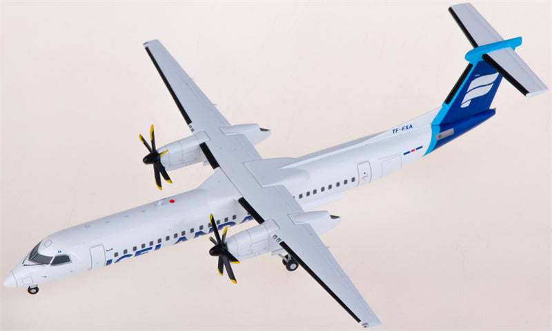 JC Wings Icelandair for Bombardier for Dash 8 Q400 TF-FXA 1:200 Airplane Pre-built  Airliner Model Display