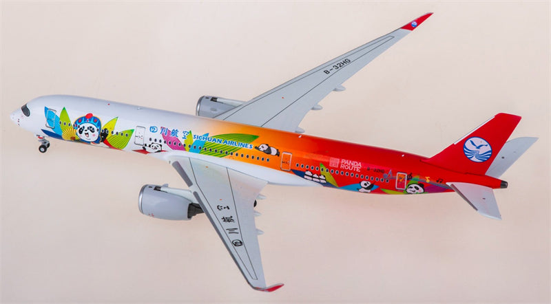 NGmodels Sichuan Airlines for Airbus A350-900 B-32HG 1:400 Airplane Pre-built  Airliner Model Display