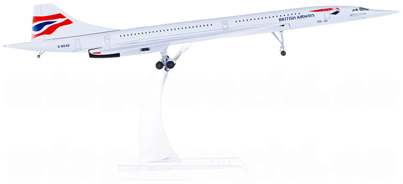 Hogan British Airways for Concorde G-BOAD 1:200 Aircraft Pre-built  Airliner Model Display
