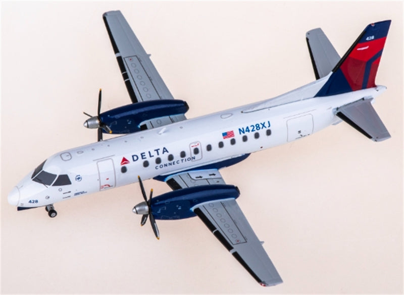 Geminijets Delta Air Lines for Saab 340B N428XJ 1:200 Aircraft Pre-built  Airliner Model Display