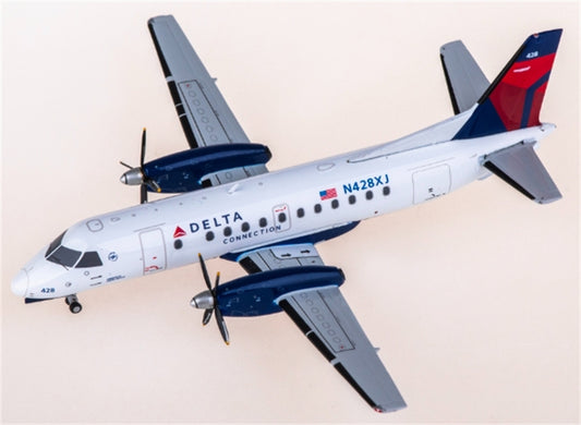 Geminijets Delta Air Lines for Saab 340B N428XJ 1:200 Aircraft Pre-built  Airliner Model Display