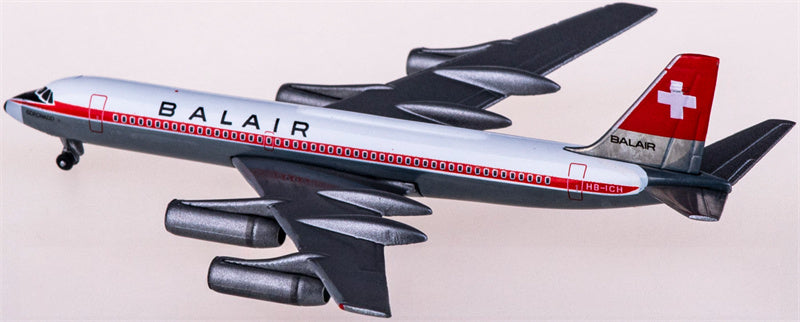 Herpa Balair for Convair 990 HB-ICH 1:500 Aircraft Pre-built  Airliner Model Display