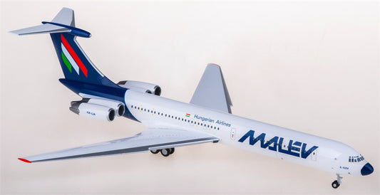 Herpa Malev for Ilyushin IL-62M HA-LIA 1:200 Airplane Pre-built Airliner Model Display