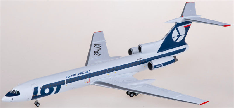 Herpa LOT for Tupolev TU-154M SP-LCI 1:200 Airplane Pre-built Airliner Model Display