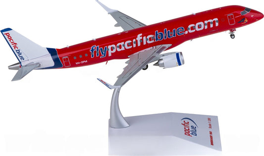 JC Wings Pacific Blue Airlines for Embraer ERJ-190AR VH-ZPM 1:200 Airplane Pre-built Airliner Model Display