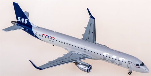 JC Wings Scandinavian Airlines for SAS for Embraer ERJ-195LR SE-RSL 1:200 Aircraft Pre-built  Airliner Model Display