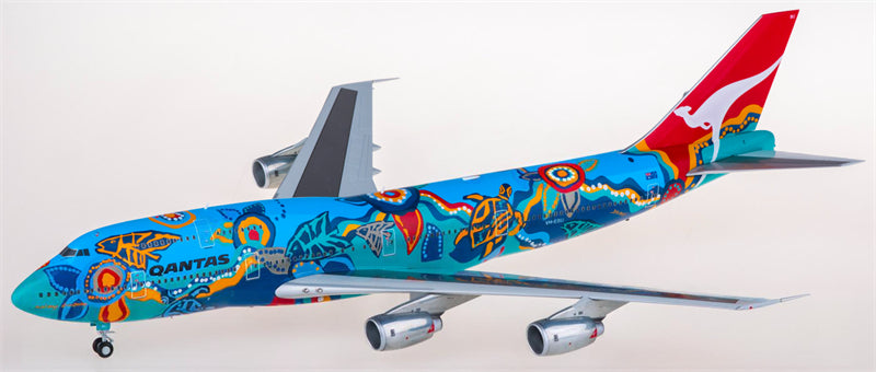 JC Wings Qantas Airways for Boeing 747-300 VH-EBU 1:200 Airplane Pre-built Airliner Model Display