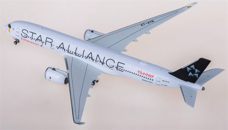 NG Models Ethiopian Airlines for Airbus A350-900 ET-AYN for SkyTeam 1:400 Airplane Pre-built Airliner Model Display