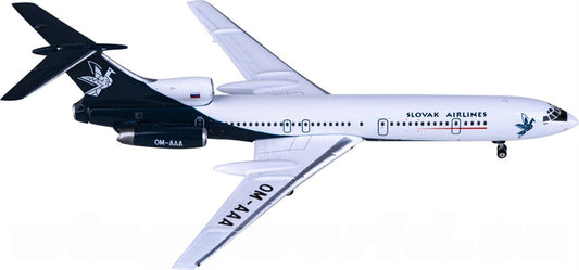 Phoenix Slovak Airlines for Tupolev TU-154M OM-AAA 1:400 Airplane Pre-built  Airliner Model Display