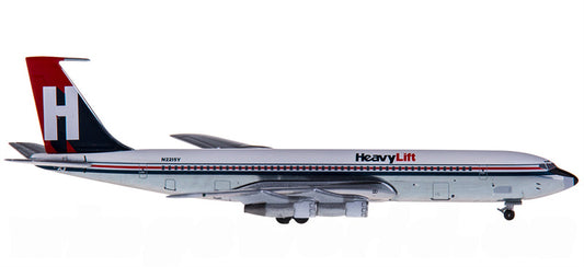 AeroClassics Heavylift for Boeing 707-300F N2215Y 1:400 Airplane Pre-built  Airliner Model Display