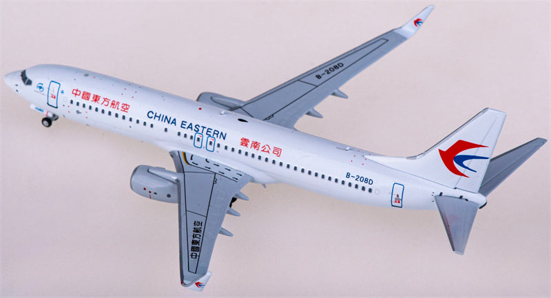 HYJLwings China Eastern for Boeing 737-800 B-208D 1:400 Airplane Pre-built  Airliner Model Display