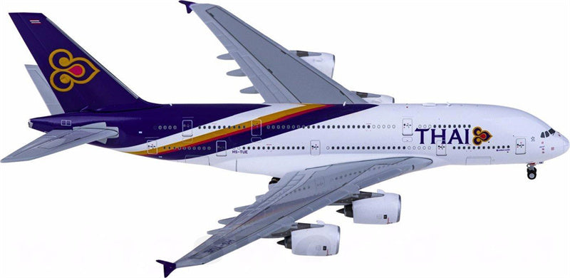 JC Wings Thai Airways for Airbus A380 HS-TUE 1:400 Airplane Pre-built  Airliner Model Display