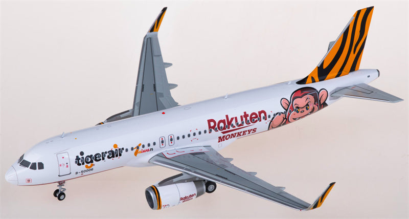JC Wings Tigerair for Rakuten monkey for Airbus A320 B-50006 1:200 Airplane Pre-built Airliner Model Display