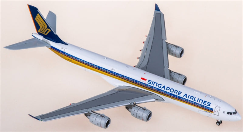 Hxmodels Singapore Airlines for Airbus A340-500 9V-SGE flaps down 1:400 Aircraft Pre-built  Airliner Model Display