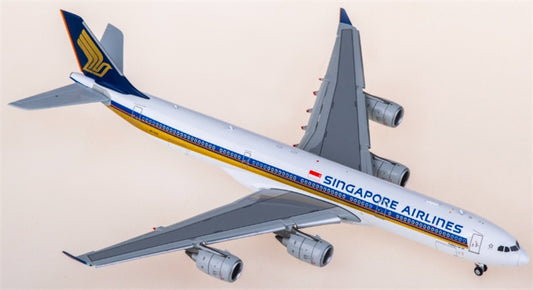 Hxmodels Singapore Airlines for Airbus A340-500 9V-SGE flaps down 1:400 Aircraft Pre-built  Airliner Model Display