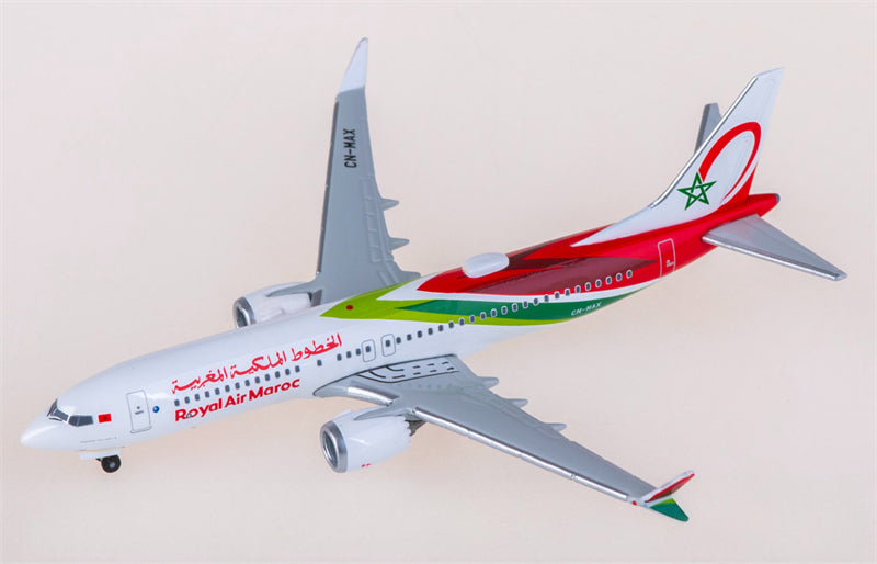 Herpa Royal Air Maroc for Boeing 737 MAX 8 CN-MAX 1:500 Airplane Pre-built Airliner Model Display