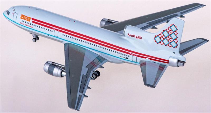 NG models Royal Jordanian Airlines for Lockheed L-1011-500 JY-AGB 1:400 Airplane Pre-built  Airliner Model Display