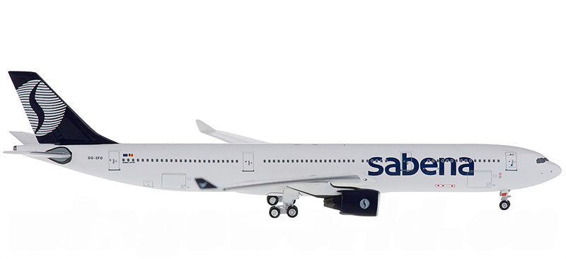 AeroClassics Sabena for Airbus A330-300 OO-SFO 1:400 Aircraft Pre-built  Airliner Model Display