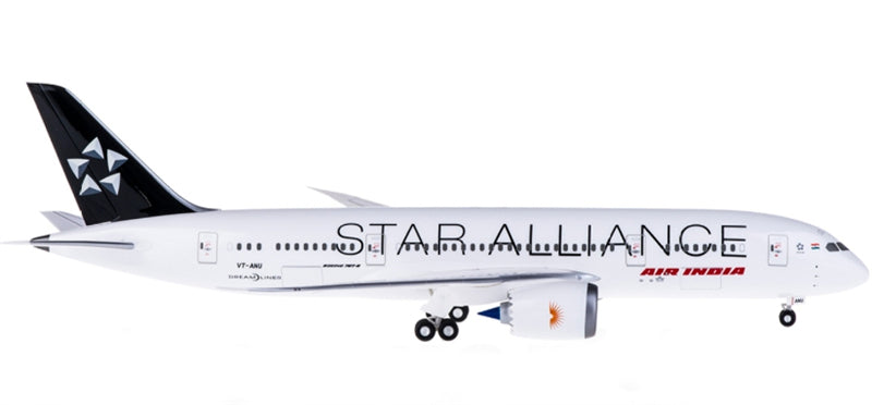 for Hogan for Air India for Boeing 787-8 VT-ANU Star Alliance Ground Version 1:200  Airplane Kit Model