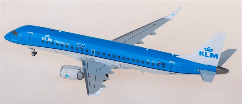 JC Wings KLM for Embraer ERJ-190STD PH-EZU 1:200 Airplane Pre-built  Airliner Model Display