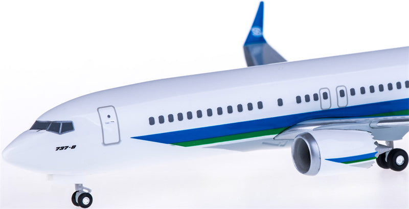 Hogan Minsheng Financial Leasing for Boeing 737 MAX 8 1:200 Airplane Airliner Model Display