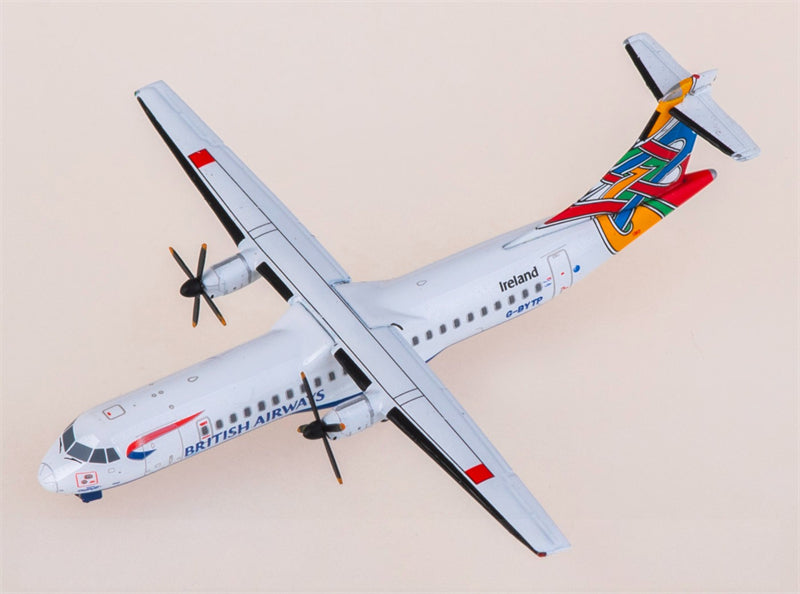 JC Wings British Airways for ATR-72-200 G-BYTP 1:400 Airplane Pre-built  Airliner Model Display