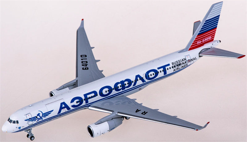 NG Models Aeroflot for Tupolev TU-204-100S RA-64010 1:400 Airplane Pre-built  Airliner Model Display