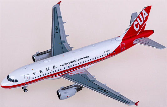 NG Models China United Airlines for Airbus A319 B-4091 1:400 Airplane Pre-built  Airliner Model Display