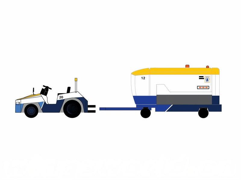 Fantasy Wings Hong Kong Airport Ground Power Unit Set 1:200 Accesory Pre-built  Airliner Model Display