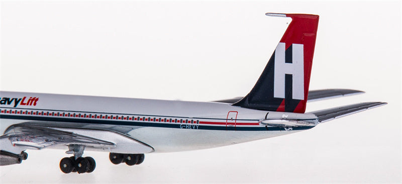 AeroClassics Heavylift for Boeing 707-300F G-HEVY 1:400 Airplane Pre-built  Airliner Model Display