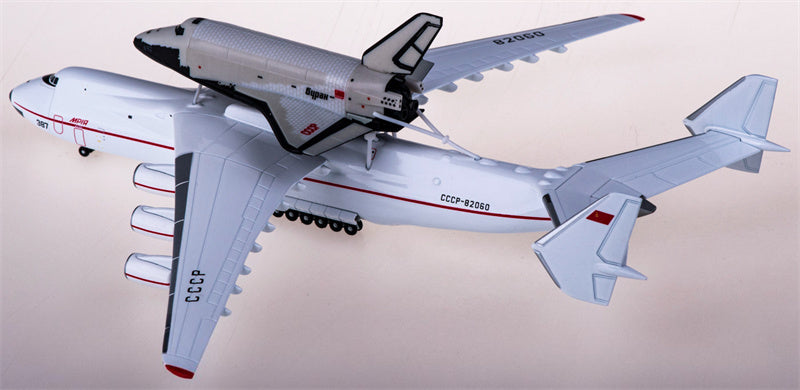 Herpa Antonov AN-225 CCCP-82060 Mriya w/ for Buran Orbiter 1:400 Airplane Pre-built  Airliner Model Display