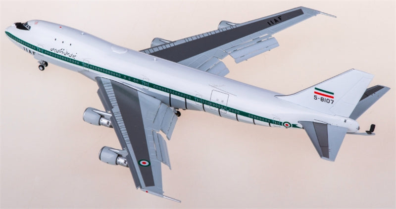 Patriot IRIAF Iranian Air Force for Boeing 747-100SF 5-8107 flaps down 1:400 Aircraft Pre-built  Airliner Model Display