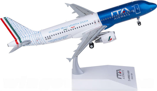 JC Wings ITA Airways for Airbus A320 EI-DTG 1:200 Airplane Pre-built Airliner Model Display
