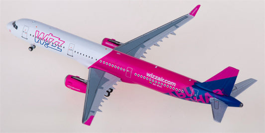 NG Models Wizz Air for Airbus A321neo A6-WAC 1:400 Airplane Pre-built Airliner Model Display