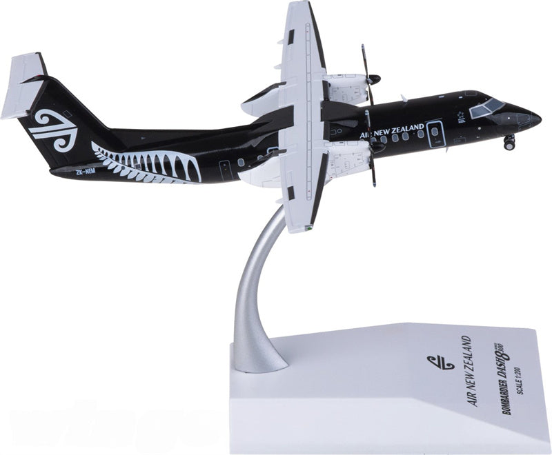 JC Wings Air New Zealand for Bombardier for Dash 8 Q300 ZK-NEM 1:200 Airplane Pre-built  Airliner Model Display