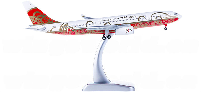 Hogan Gulf Air for Airbus A330-200 A4O-KF 50th Anniversary 1:200 Aircraft Pre-built  Airliner Model Display