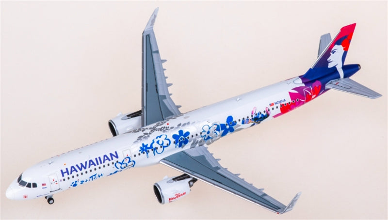 NG Models Hawaiian Airlines for Airbus A321neo N216HA 1:400 Aircraft Pre-built  Airliner Model Display